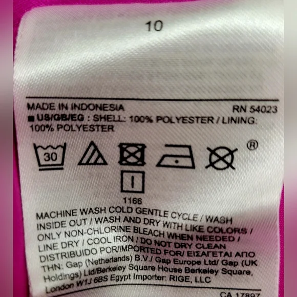 Banana Republic Pink Fuchsia Crepe Dress | Size 10 - Picture 4 of 4